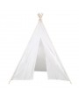 Teepee Tent for Kids - Play Tent for Boy Girl Indoor Outdoor Cotton Canvas Teepee