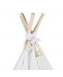 Teepee Tent for Kids - Play Tent for Boy Girl Indoor Outdoor Cotton Canvas Teepee