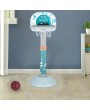 Indoor and Outdoor Height Adjustable Basketball Hoop with Ball / Pump Blue