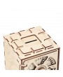 Wooden Model 3D Puzzle Cipher Code Deposit Box